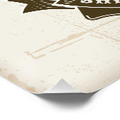 Old West Sheriff Deputy Rifles Badge gepersonalise Perfect Poster (Hoek)