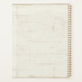 Old West Sheriff Deputy Rifles Badge gepersonalise Planner (Achterkant)