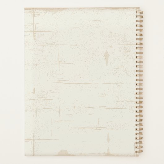 Old West Sheriff Deputy Rifles Badge gepersonalise Planner (Achterkant)