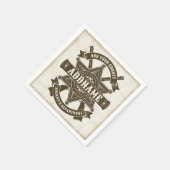 Old West Sheriff Deputy Rifles Badge gepersonalise Servet (Hoek)