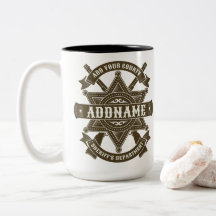 Old West Sheriff Deputy Rifles Badge gepersonalise