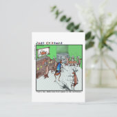 Old West Showdown Briefkaart (Staand voorkant)