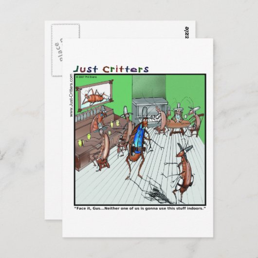 Old West Showdown Briefkaart (Voorkant / Achterkant)