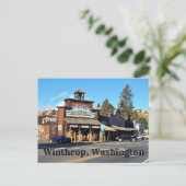Old West Town of Winthrop, Washington Briefkaart (Staand voorkant)