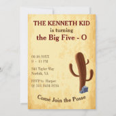 Old West Wanted Poster 🤠 50ste verjaardag Kaart (Achterkant)