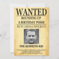 Old West Wanted Poster 🤠 50ste verjaardag