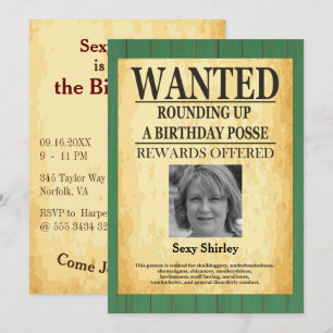 Old West wilde Poster vrouwen 🤠 50ste verjaardag Kaart