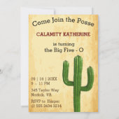 Old West wilde Poster vrouwen 🤠 50ste verjaardag Kaart (Achterkant)