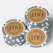 Old West Wood-look Poker Chips (Opstapeling)