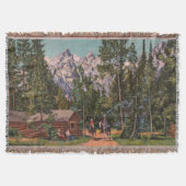 Old West Wyoming Throw Blanket Deken (Voorkant)