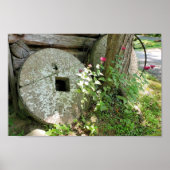 Old Wheel at Ely's Mill, Roaring Fork, Gatlinburg Poster (Voorkant)