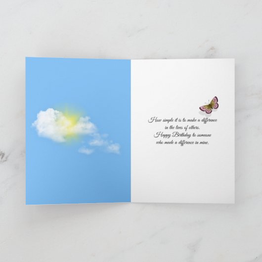 old wheelbarrow with flowers birthday kaart (Binnen)