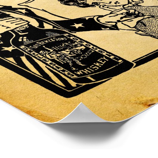 Old Whiskey Adverteren Poster (Hoek)