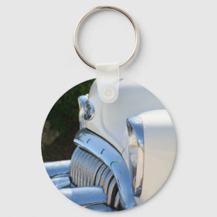 Old White Buick sleutelhanger