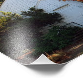 Old White Church in Autumn Foto Afdruk (Hoek)