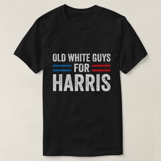 Old White Guys voor Harris Kamala USA American T-shirt (Design voorkant)