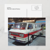 Old White Van Briefkaart (Voorkant / Achterkant)
