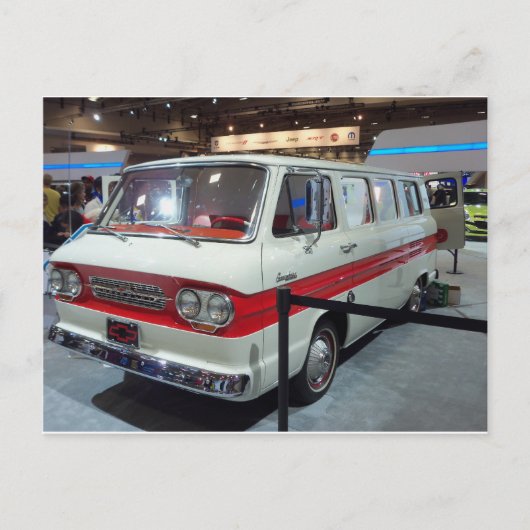 Old White Van Briefkaart (Voorkant)