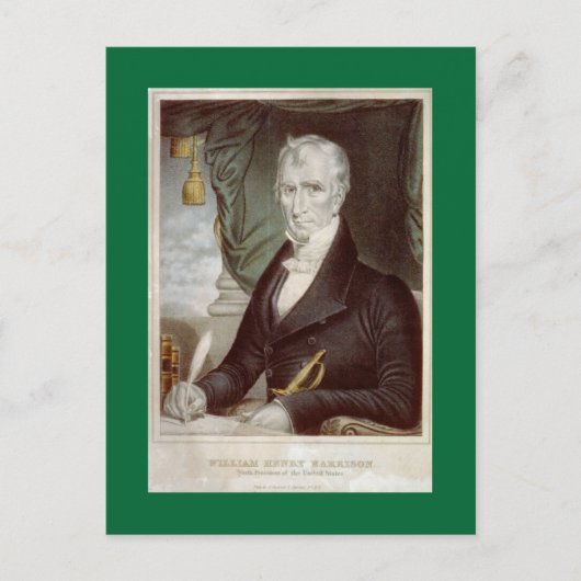 Old William Henry Harrison portret Briefkaart (Voorkant)