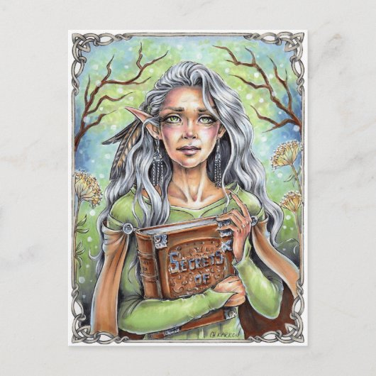 Old Wise Fairy Briefkaart (Voorkant)