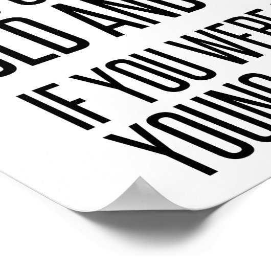 Old Wise Young Crazy Poster (Hoek)