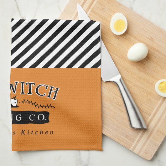 Old Witch Baking Company gepersonaliseerd Theedoek (Quarter Fold)