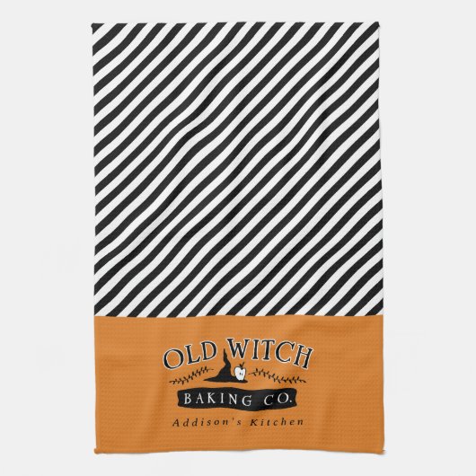Old Witch Baking Company gepersonaliseerd Theedoek (Verticaal)