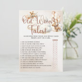 OLD WIVES TALES Baby shower Game Schattige Beer in Kaart (Staand voorkant)