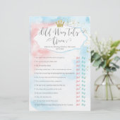 "Old Wives Tales" Geslacht onthullen roze blauw sp (Staand voorkant)