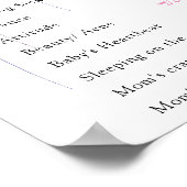 Old Wives Tales Geslacht onthullingsbord Poster (Hoek)