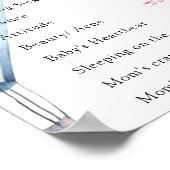 Old Wives Tales Geslacht onthullingsbord Poster (Hoek)