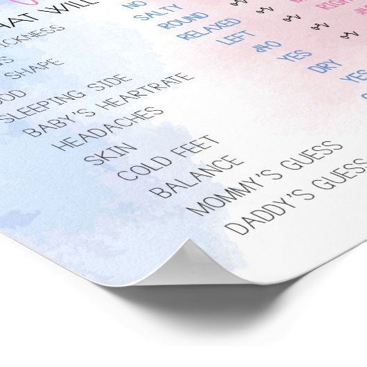 Old Wives Tales onthullen geslachtsteken Poster (Hoek)