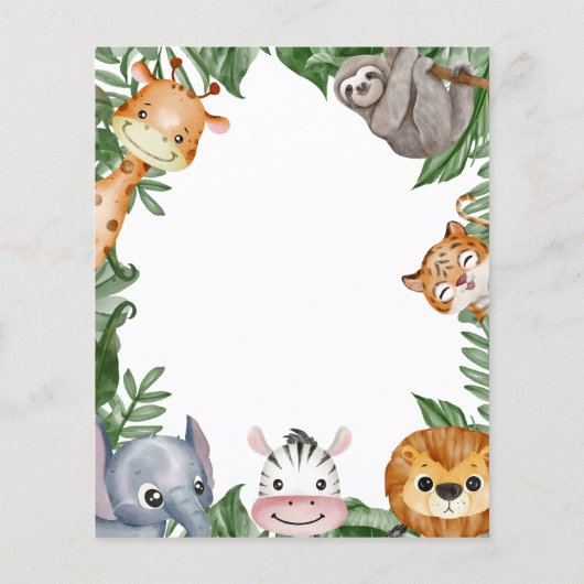 Old Wives Tales Retro Groovy Baby shower spel Flyer (Achterkant)