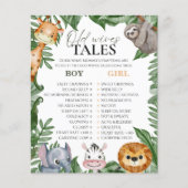 Old Wives Tales Retro Groovy Baby shower spel Flyer (Voorkant)