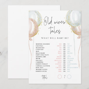 Old Wives Tales Roze & Blauw Geslacht Onthulling k Kaart