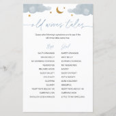 Old Wives Tales Twinkle Star Baby shower Game Boy (Voorkant)