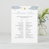 Old Wives Twinkle Star Baby shower Game Invi Kaart (Staand voorkant)