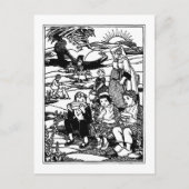 Old Woman and Shoe House Nursery Rhyme Briefkaart (Voorkant)