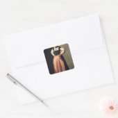 Old Woman, c.1618-19 Vierkante Sticker (Envelop)