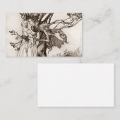 Old Woman In The Wood By Arthur Rackham Visitekaartje (Voorkant / Achterkant)