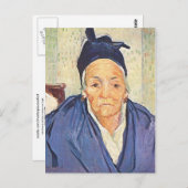 Old Woman of Arles, Vincent van Gogh Briefkaart (Voorkant / Achterkant)