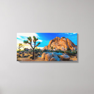 Old Woman Rock - Joshua Tree National Park Canvas Afdruk
