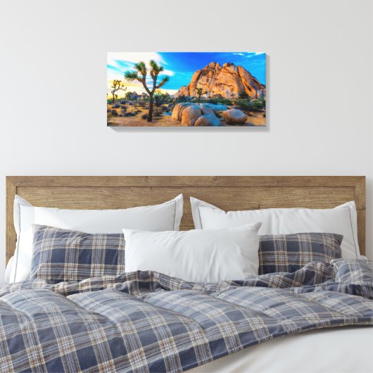 Old Woman Rock - Joshua Tree National Park Canvas Afdruk (Insitu (Slaapkamer))