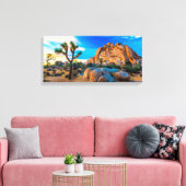 Old Woman Rock - Joshua Tree National Park Canvas Afdruk (Insitu (Woonkamer))