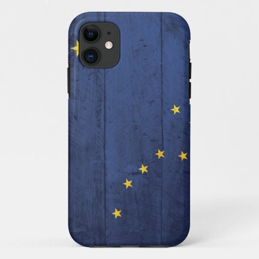 Old Wood Alaska Flag Case-Mate iPhone Case (Achterkant)