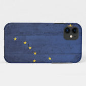 Old Wood Alaska Flag Case-Mate iPhone Case (Achterkant (horizontaal))