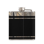 Old Wood Black GROOM Wedding Flask Heupfles (Achterkant)
