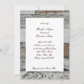 Old Wood Daisy Bridal Shower Invitation Kaart (Voorkant)
