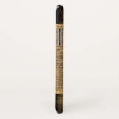 Old Wood Kijk Burlap Rustic Monogram Case-Mate iPhone Case (Achterkant / rechts)