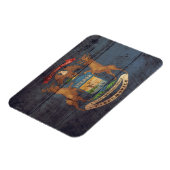 Old Wood Michigan Flag Magneet (Linkerzijde)